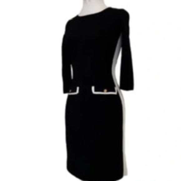 Knit 3/4 Sleeve Sheath Dress - Picture 10 of 10